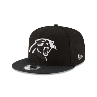 Black Carolina Panthers Hat - New Era NFL 9FIFTY Snapback Caps USA2403569